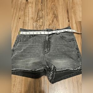 Wallflower Grey Jean Shorts Distressed Style